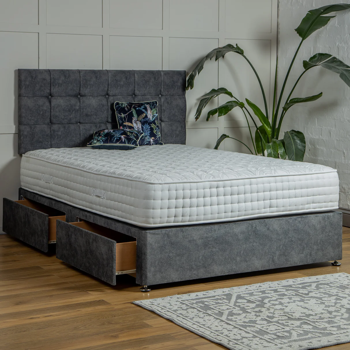 Amalfi Divan Bed Set with Headboard UK